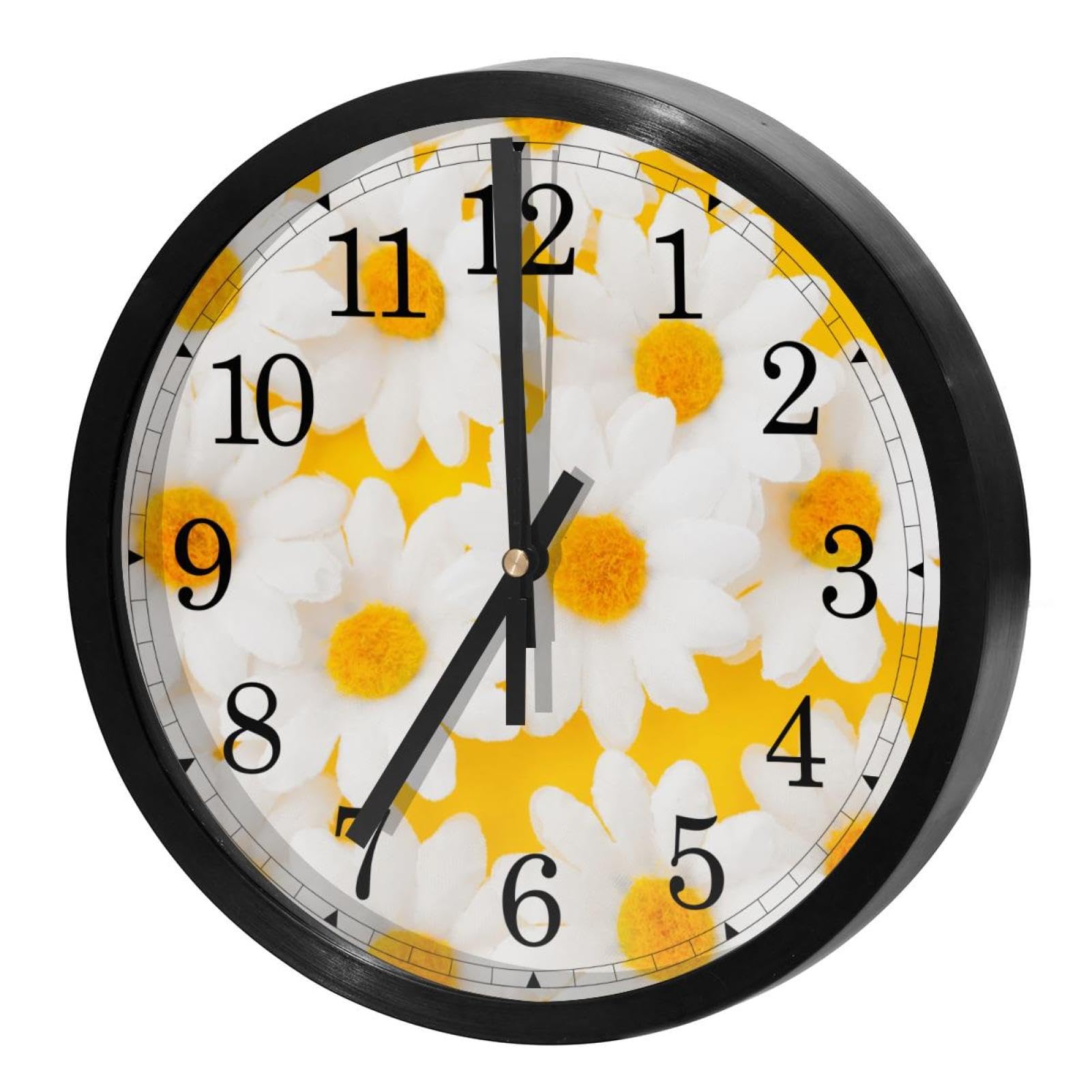 Horloge murale ronde silencieuse et colorée pour école et salle de classe