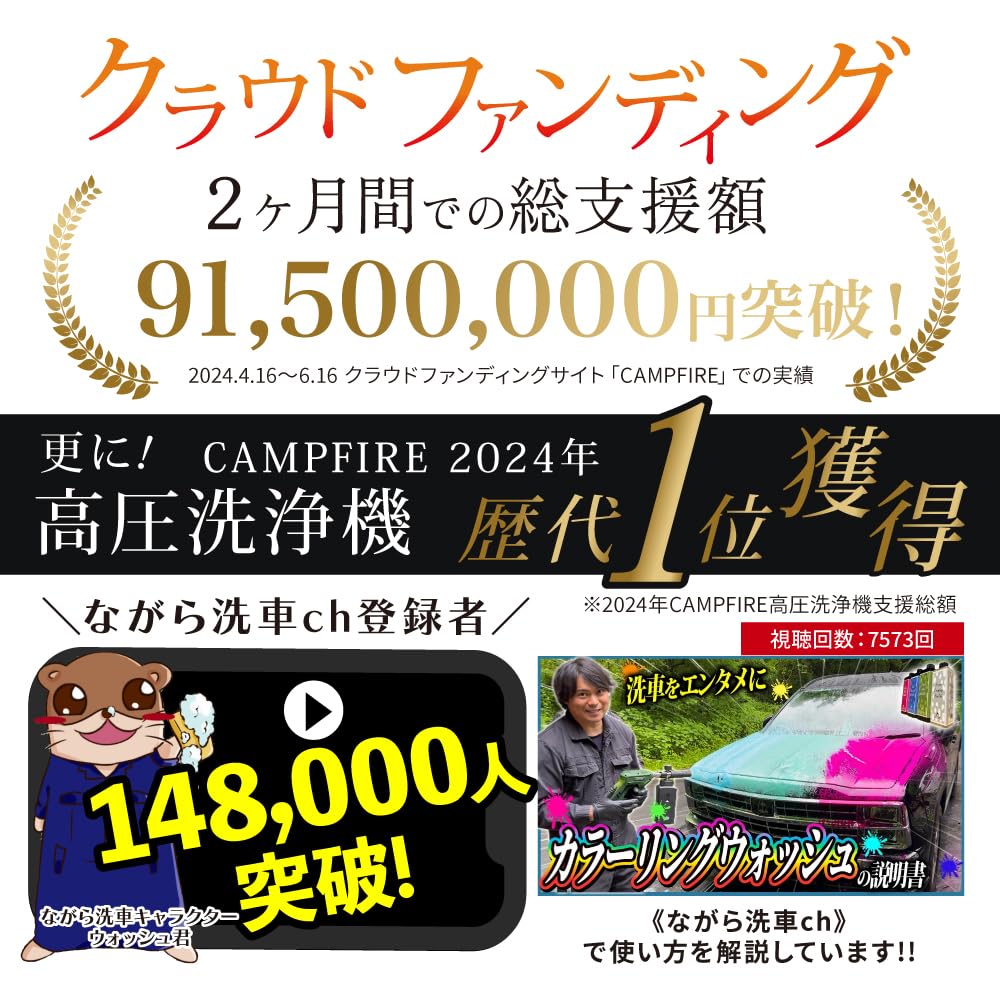 Amazon.co.jp: 【ながら洗車】ブラックフォーマー 単品 『高圧でかける