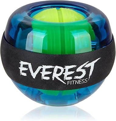 EVEREST FITNESS Gyro Ball for Hand, Grip, & Forearm - Wrist Exerciser Strengthener - Gyroscope Ball to Regulate Tension, Arthritis & Carpal Tunnel - Gyroscopic Hand Exercise Balls