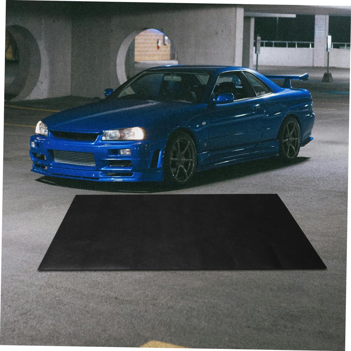 Alipis Garage Mat Floor Mats Floor Protection Mat Rubber Stable Mats Oil Pads for Garage Automotive Leg Mats Shop Supplies Oil Spill Protector Oil Leak Prevention Mat Black Fiber