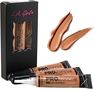 LA Girl HD Pro Conceal High Definition Concealer (Toffee) (pack of 3)