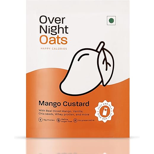 Mango Custard Protein Oats 15gm - Pack of 10