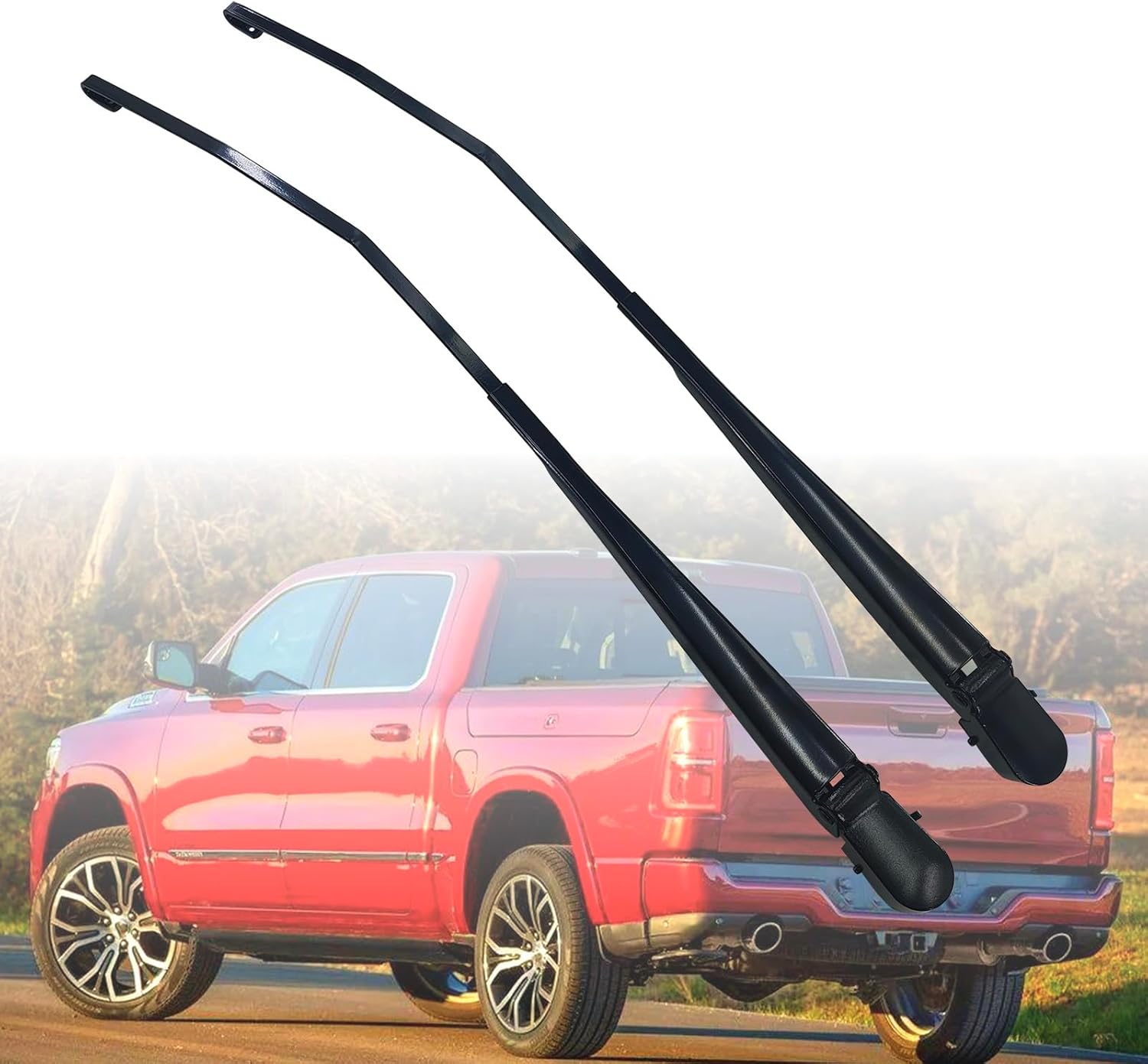 42886 1 Pair Windshield Wiper Arm Compatible with Dodge 1997-2001, Ram 1500 1997-2002, Ram 2500 3500, Replace 55154582 55154582AB 55154582AC