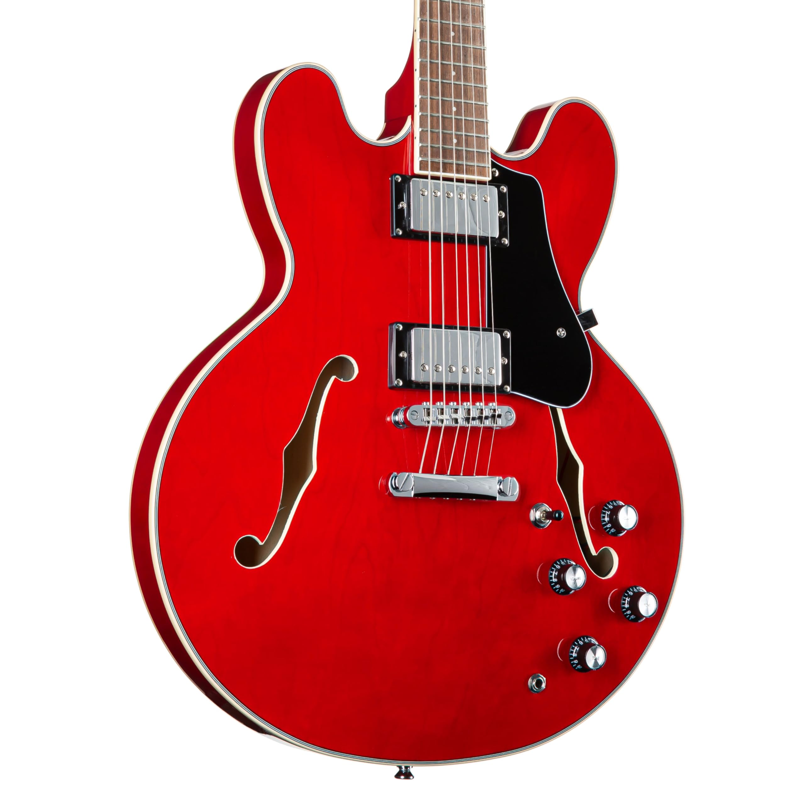 J & D SH-1 II Red - Halbakustik Gitarre