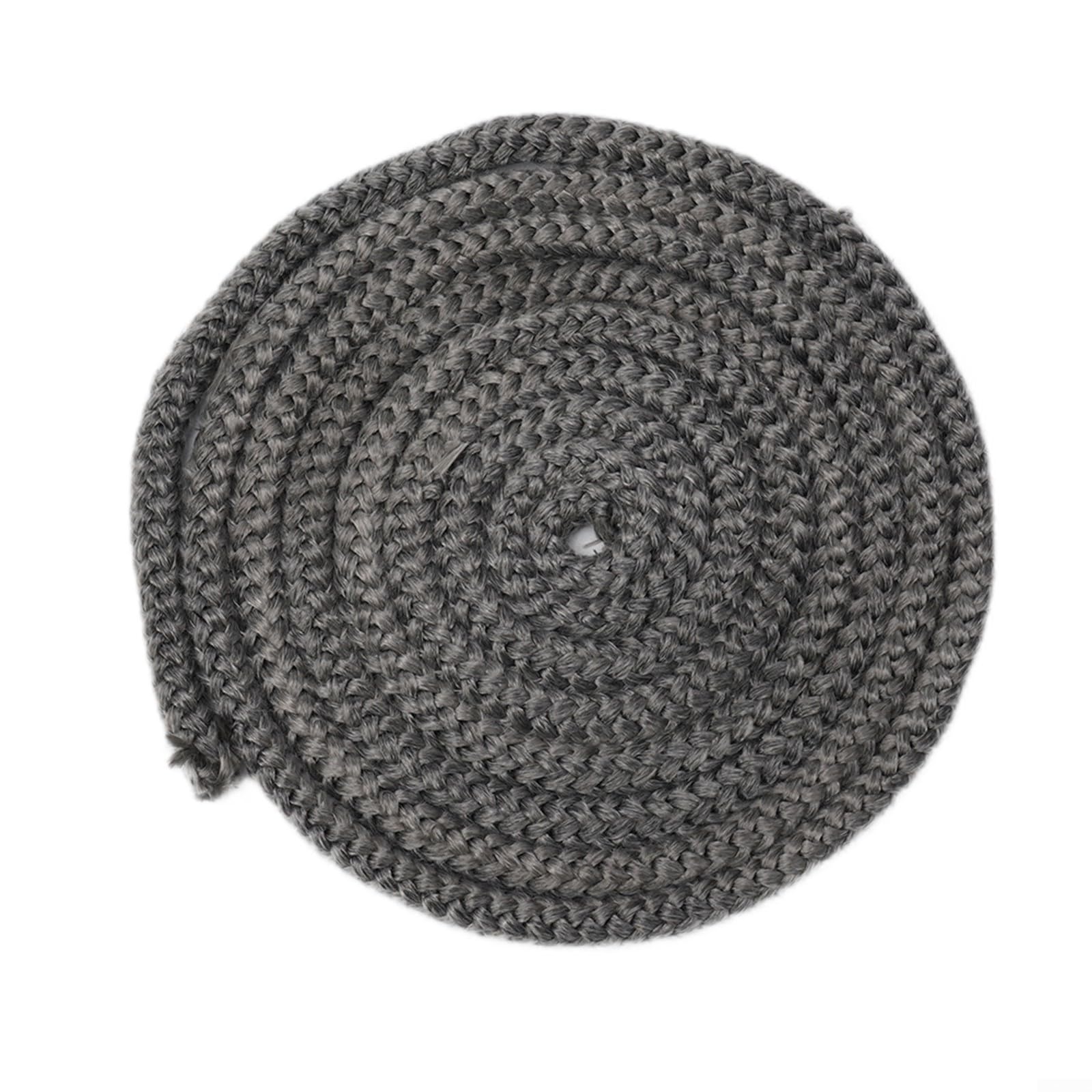 Corda resistente al calore, Guarnizione in corda in fibra di vetro diametro 12 mm nera lunghezza 2-3 m for stufe e caminetti(3m)