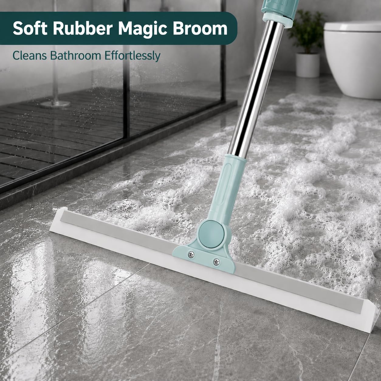 Misamo Enterprise Wiper Mop for Floor Cleaning, 50 cm, Green, Pack of 1 1