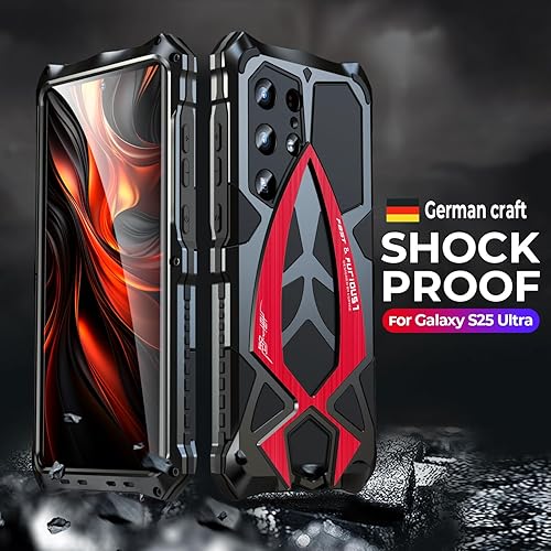 Miniatura 25 de Funda Samsung Galaxy S22 Ultra 5G de protección de grado militar de 360 grados, a prueba de golpes, inastillable, metal y silicona integrados, Nior