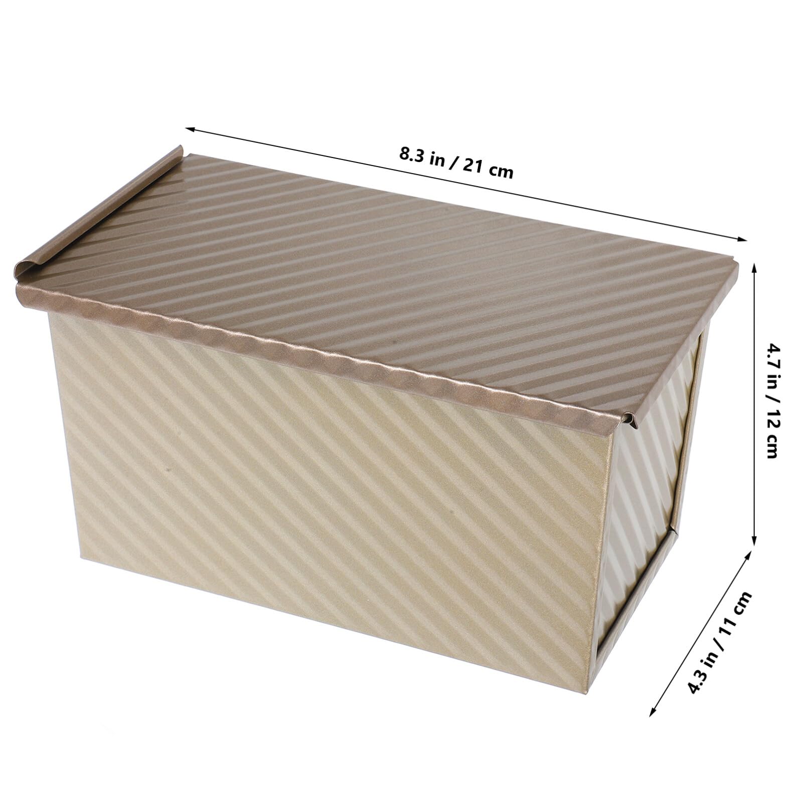 MAGICLULU Rechteckige Brotbackform mit Deckel Kastenform zum Brotbacken für Toast und Kuchen Antihaft-brotform für Küche und Bäckerei
