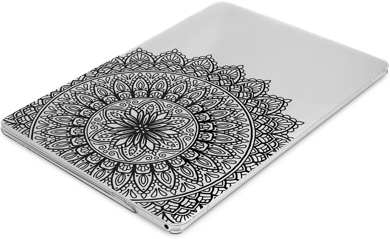 Hard Case Compatible for MacBook Pro 16 14 M3 M2 2023 M1 Pro 13 2022 Air 13 2021 Retina 2020 Mac 11 12 Print Black Mandala Henna Cover Oriental Laptop Beautiful Protective Boho Style Design image 4
