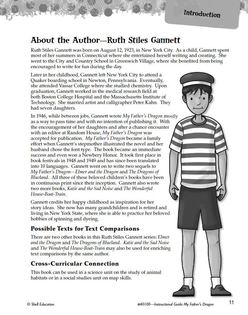 My Father's Dragon: An Instructional Guide for Literature - Novel Study Guide for Elementary School Literature with Close Reading and Writing Activities (Great Works Classroom Resource) - Image 3