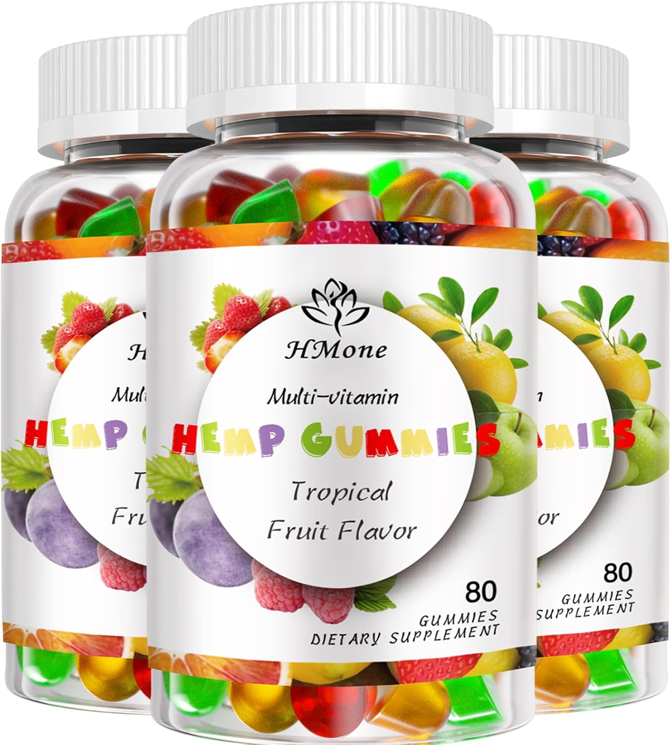 Premium Gummies Organic Gummies with Omega 3 6 9 Low Sugar Fruit Flavor