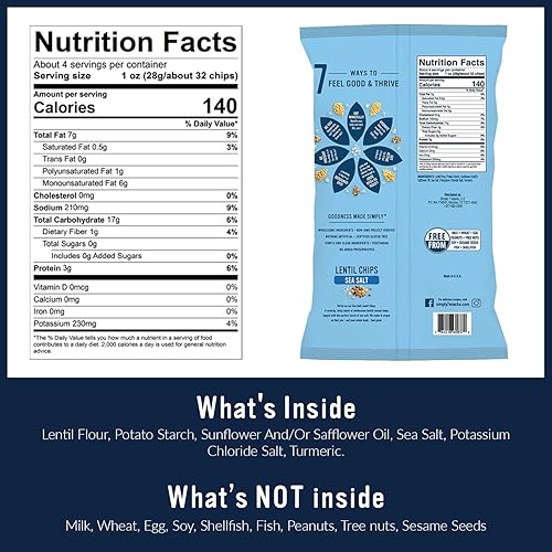 Miniatura 2 de Simply 7 - Botana de chips de lentejas