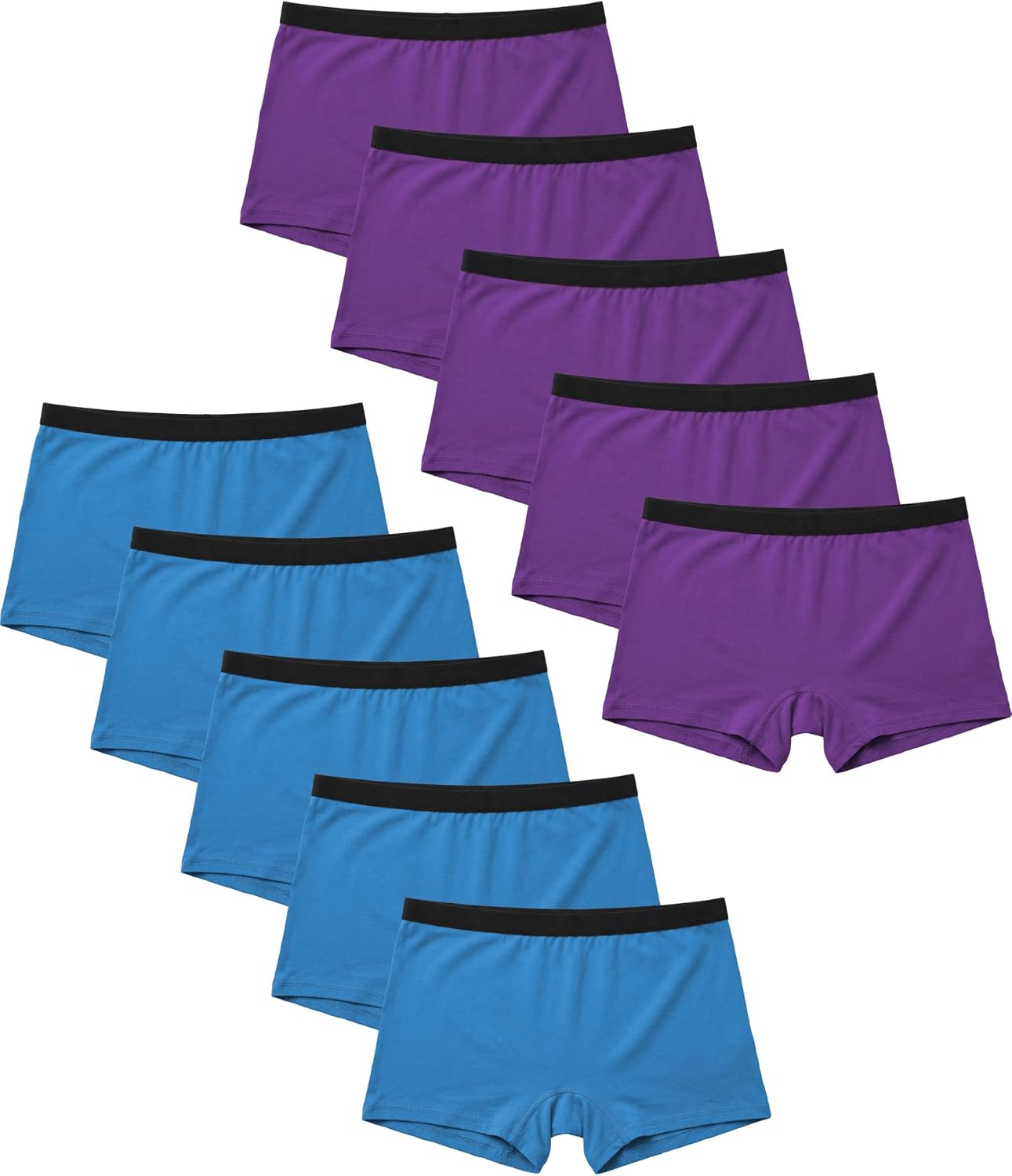 Andrew Scott Women’s Boxer Briefs | Breathable Cotton Spandex Boyshort Trunk Panties |Full Coverage Underwear | Multi Packs