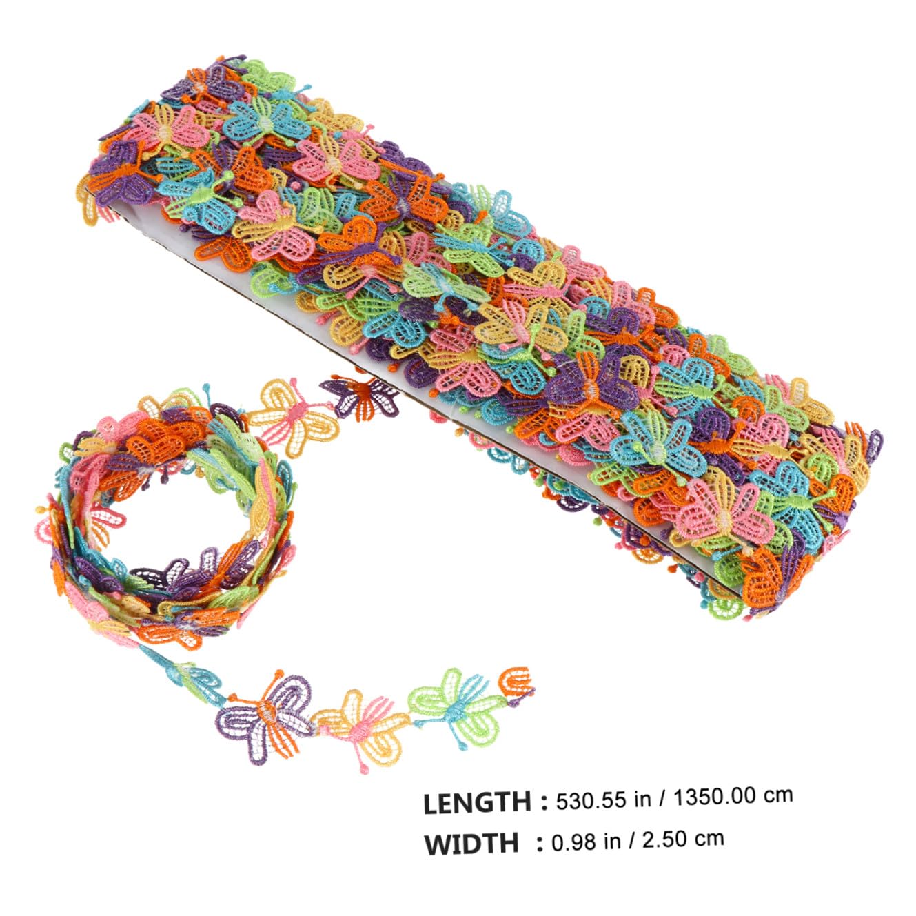 SHINEOFI 2rotoli Nastro Pizzo Ricamato Da Yardper Decorazioni Accessori Per Abbigliamento Per Matrimoni e Feste Resistente Per Patching e Crafting