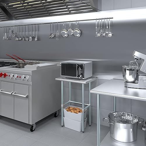 Miniatura 5 de MESA DE TRABAJO CON BARRA REMOVIBLE APROBADA POR LA NFS, Acero inoxidable