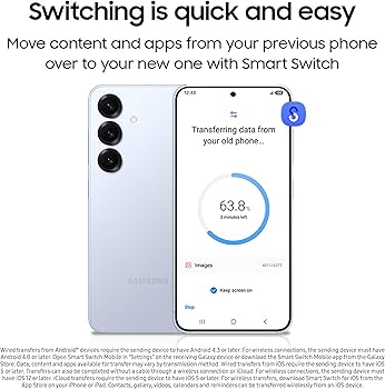 Amazon.com: SAMSUNG Galaxy S25 Cell Phone, 256GB Smartphone