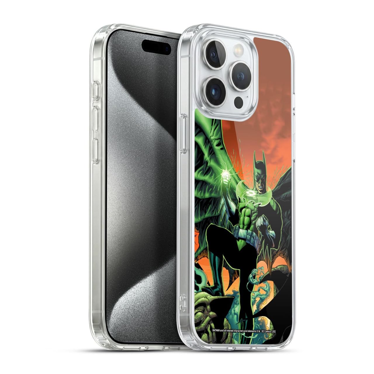 Funda Batman DC Comics iPhone 15 Pro Max gel suave carcasa Linterna Verde 7