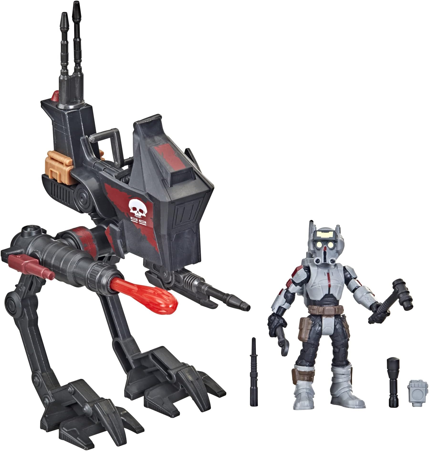 Mission Fleet Expedition Class Tech (Bad Batch) at-RT Ambush 2.5-Inch-Scale Figure and Vehicle Set, Toys for Kids Ages 4 and Up