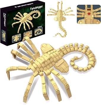 onederbkk Xenomorph Facehugger Action Figure Building Set | Cool Halloween horror Toys For Adults and Boys 8-14 Years up Compatible With Lego
