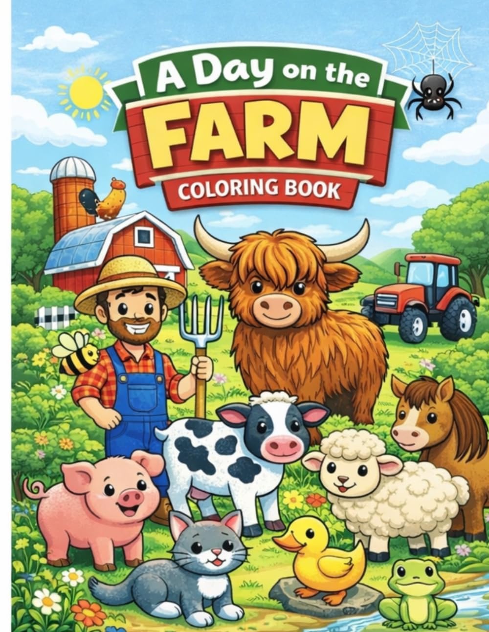 A Day at the Farm Coloring Book: For Toddlers ages 2 to 4 (Little Learners Coloring Series)