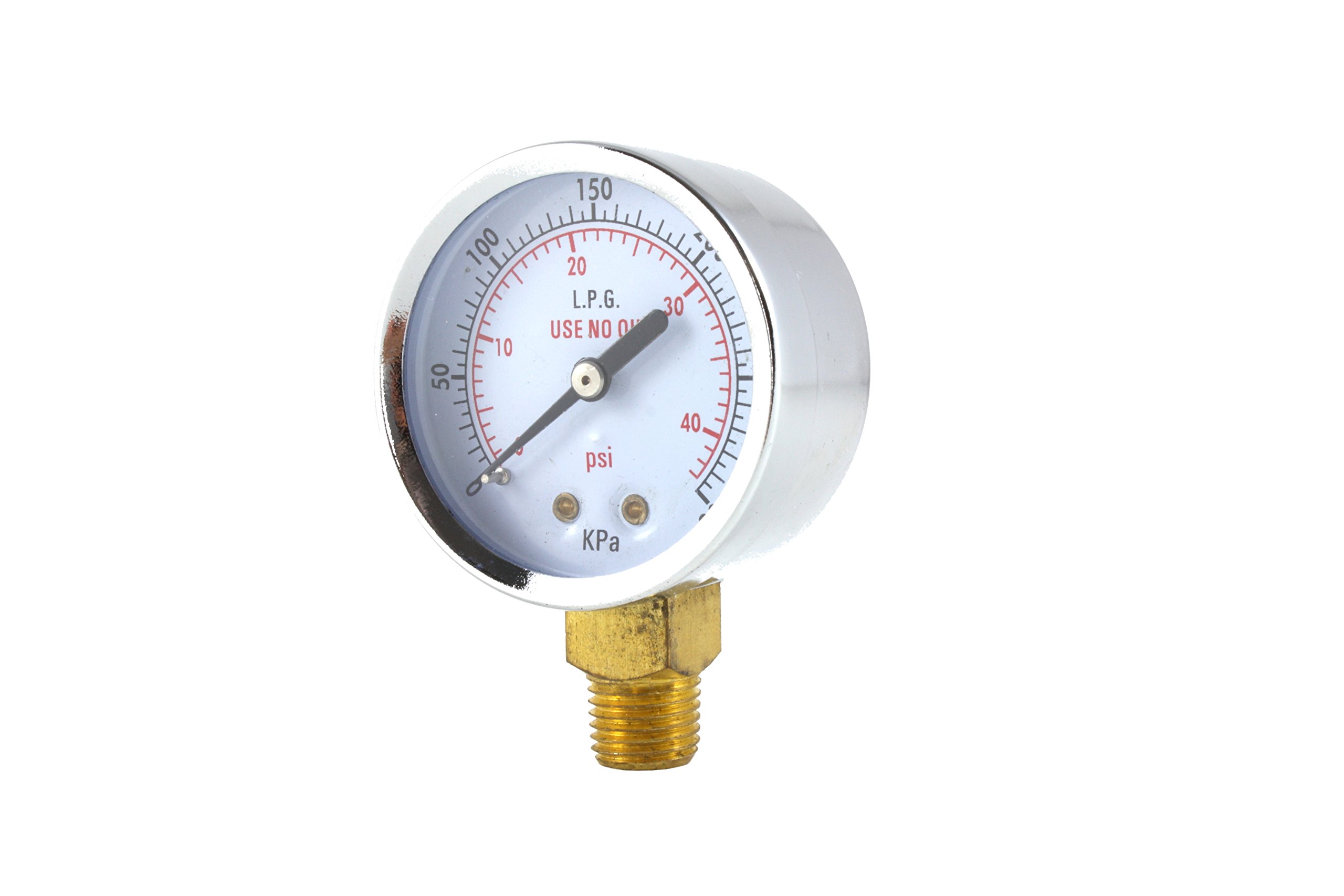 SÜA - Low Pressure Gauge for Propane Regulator 0-40 psi - 2 inches