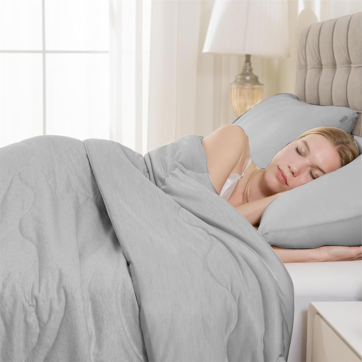 Syalife Cooling Comforter King Size, Summer Comforter with