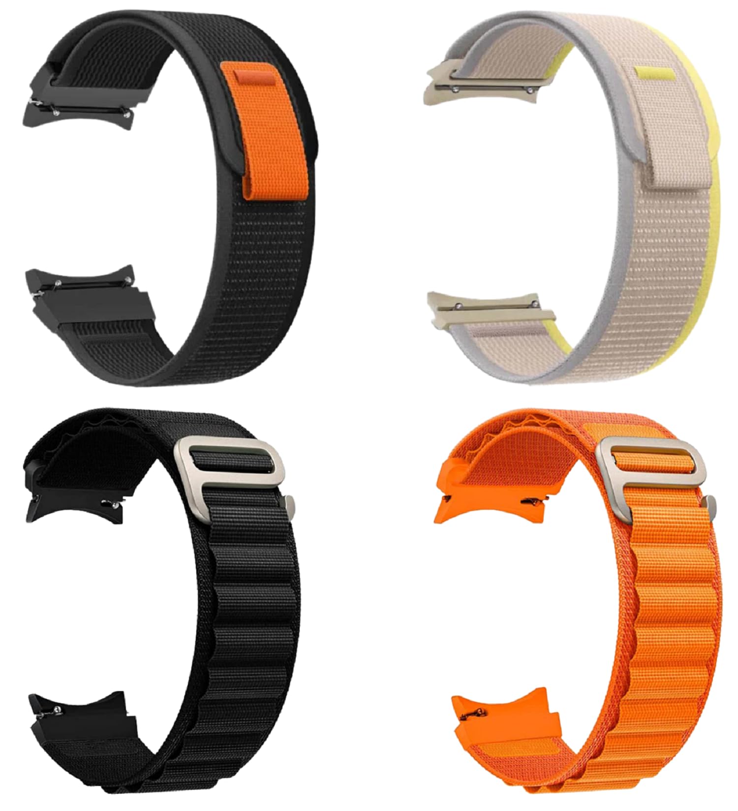 FOLX Fab79 Watch Straps/Bands Compatible With Samsung Galaxy Watch 5 Pro/Galaxy Watch 6/5/4 40Mm 44Mm/ Galaxy Watch 4 Classic 46Mm [ Combo Of 4 ] (Blue/Yelloe/Green/Black), 20 Mm (B0CNN84WLF) Amazon Price History, Amazon Price Tracker