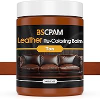 Vista 39 de Bálsamo recolorante de cuero marrón medio, restaurador de color de cuero de 12 oz para sofás, kit de reparación de cuero para muebles, tinte