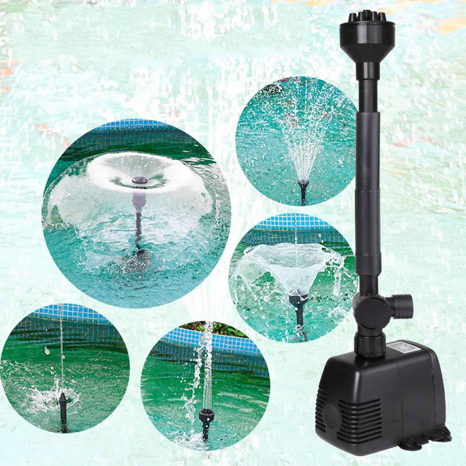 Zestaw pompek wodnych do akwarium, różne pompki z zestawem filtrów i 3 | Regulowane dysze | Idealne do rybnych stawów i fontann dekoracyjnych | Poprawia cyrkulację wody dla żywego życia wodnego