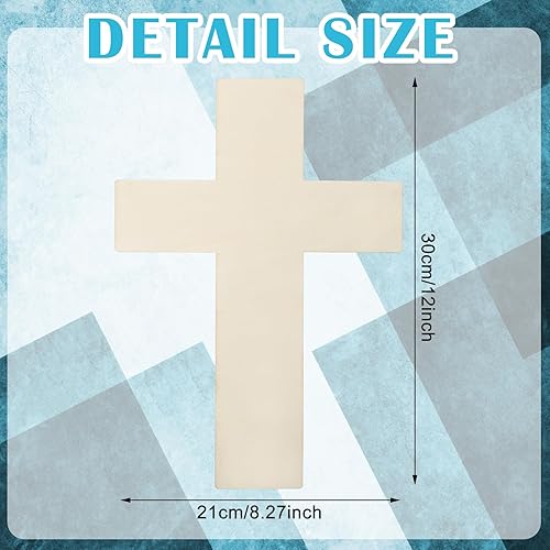 Vista 35 de Anglechic Paquete de 12 piezas de anclaje en blanco de 12 pulgadas sin terminar de madera para manualidades, adornos en forma de ancla de verano