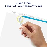 Avery® Index Maker® Clear Label Dividers, 5-Tab, White, 5 Sets – view 5