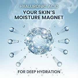 Hyaluronic Acid Serum for Face, Non-Greasy Ultra Hydrating Serum for Dry Skin, Facial Moisturizer for Plumper Skin, Anti Aging Skin Care for Wrinkles, Fine Lines, Brightening & Smoother Skin - 2oz