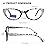 EYEURL Cat Eye Reading Glasses for Women Blue Light Blocking 4 Pack Computer Readers 2.50 Spring Hinge Anti UV Fashion Lightweight Frames Eyeglasses