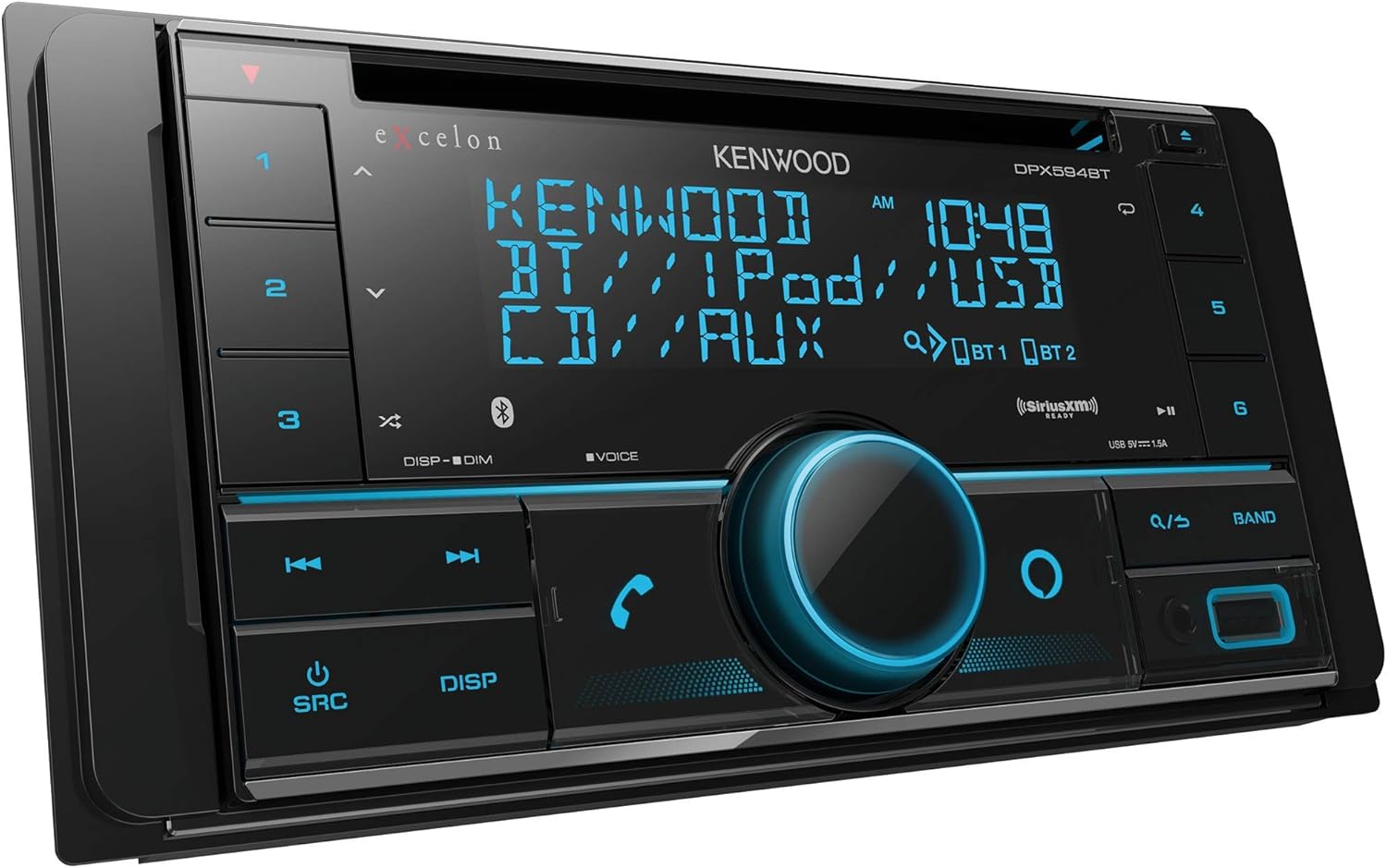 Buy Kenwood Excelon Dpx594bt Double Din Bluetooth In Dash Car Stereo Cd Receiver With Amazon Alexa Compatibility Online In Senegal B082frcr3s