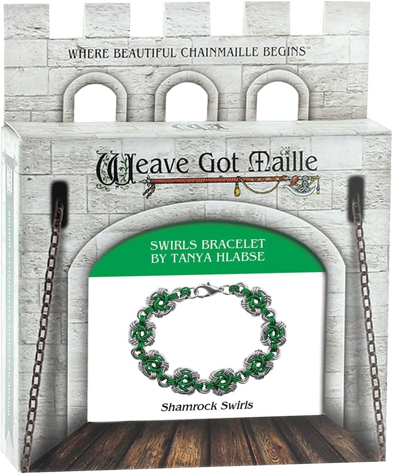 Weave Got Maille Shamrock Swirls Chain Maille Bracelet Kit