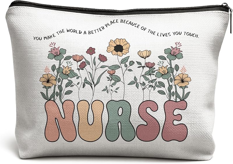 Necessaire de maquiagem DOFQZ com estampa floral, modelo K002-YZ-HZB, 1 unidade