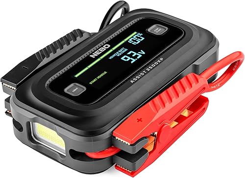 Miniatura 10 de NEBO 1500A Arrancador portátil de batería de coche Caja de arranque de 29.9Wh Reinicia camiones y SUV de 12V, 30 refuerzos de batería con 1 carga
