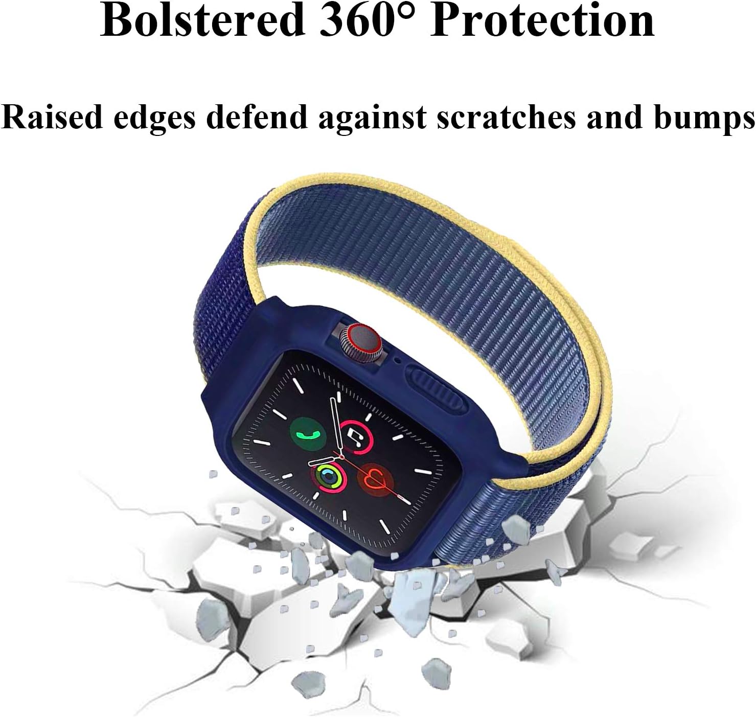 Band with Case Compatible for Kids Apple Watch Band 38/40/41/42/44/45/46mm image 5