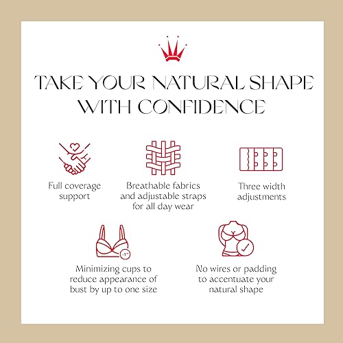 Miniatura 4 de Triumph True Shape Sensation - Brasier minimizador para mujer, soporte con aros, forma natural, comodidad durante todo el día, tallas de copa C-G