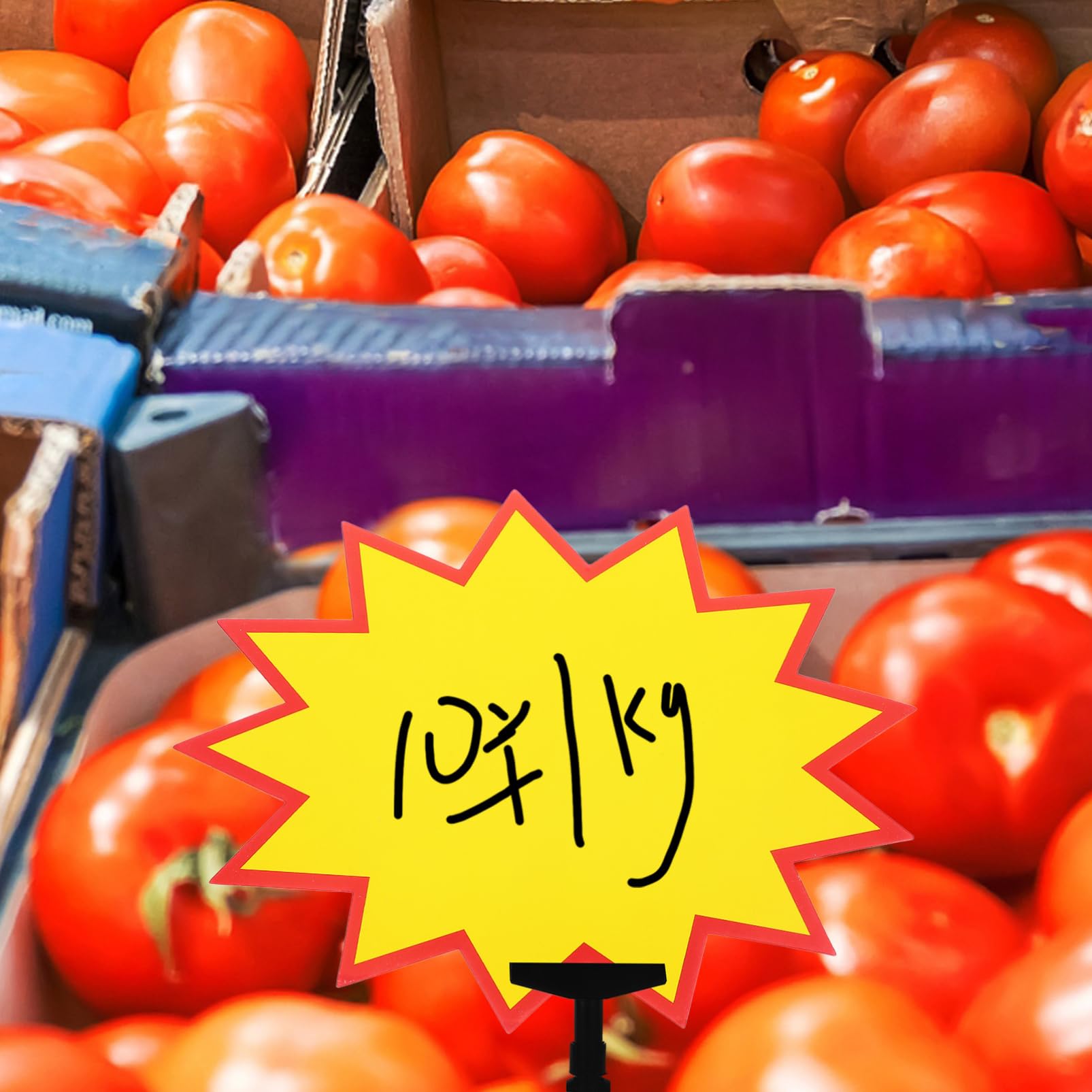 100 Gelbe Papier Preisschilder für Einzelhandel und Supermärkte