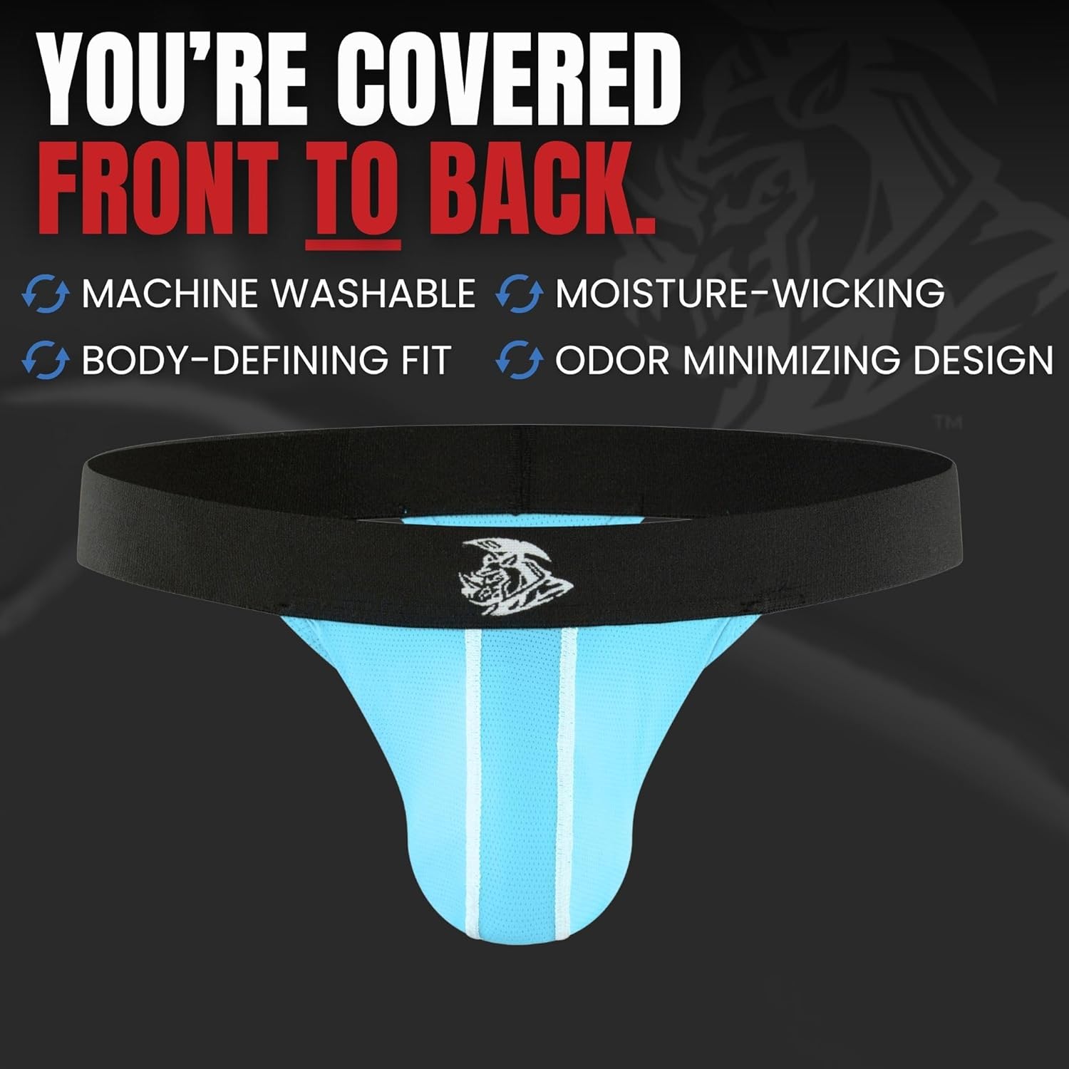 Real Men Nylon Mesh & Modal Thongs 3 Pack with ABCD Pouch - XS to XL Waist Size - Image 8