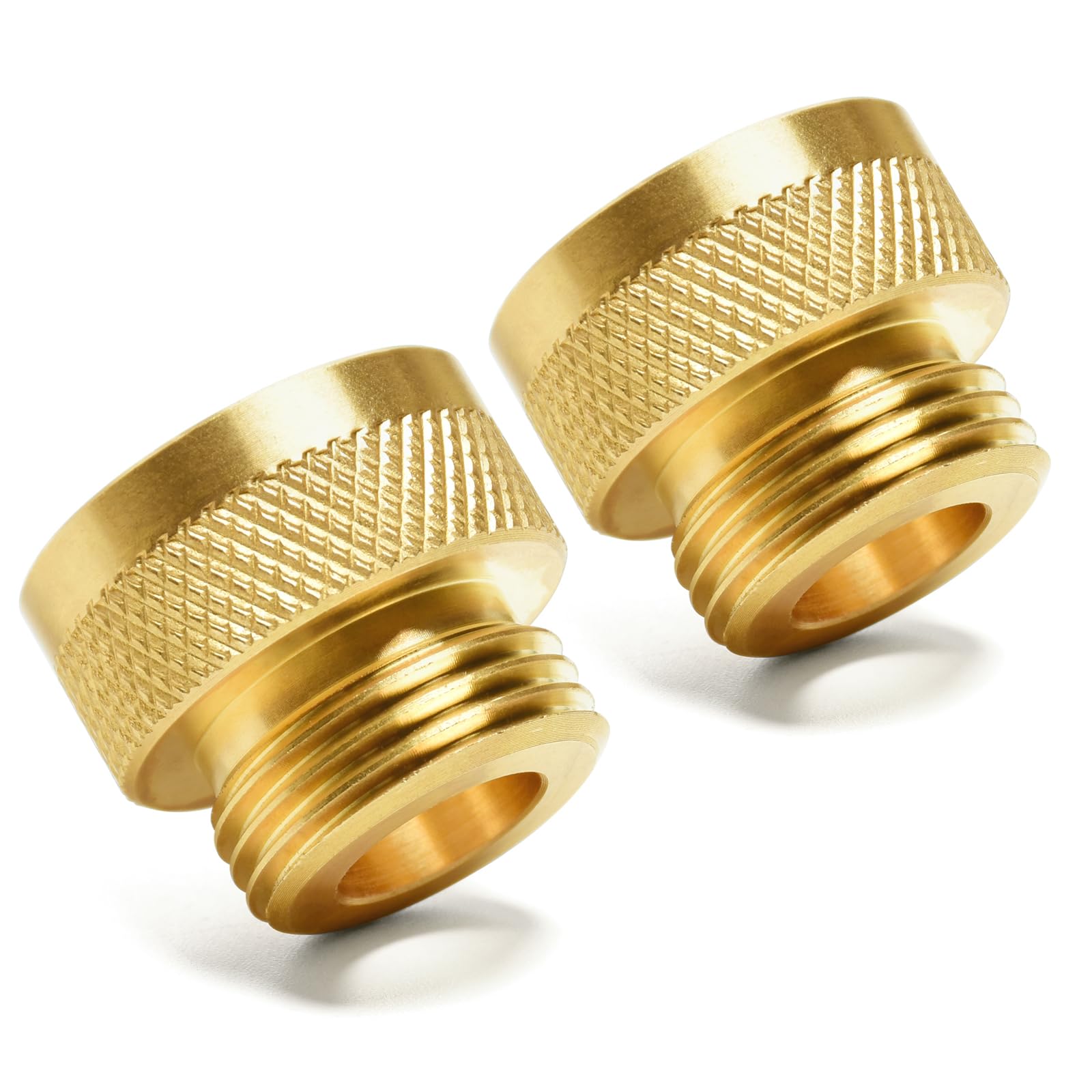 SM01.125 Vacuum Breaker Adapter 2-Pack, 1.125'' Diameter Internal Threads, Durable Brass for Anti-Corrosion