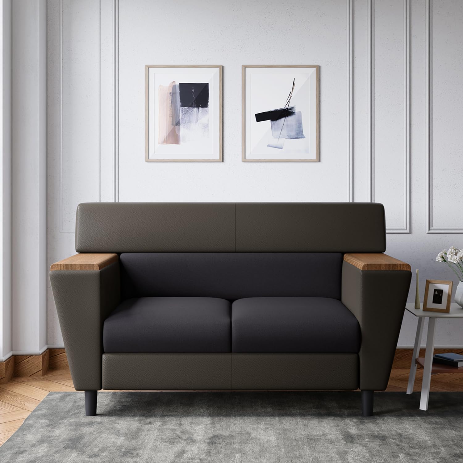 GODREJ INTERIO Sofa Vertex 2 Seater Anti-Stain Fabric Sofa for