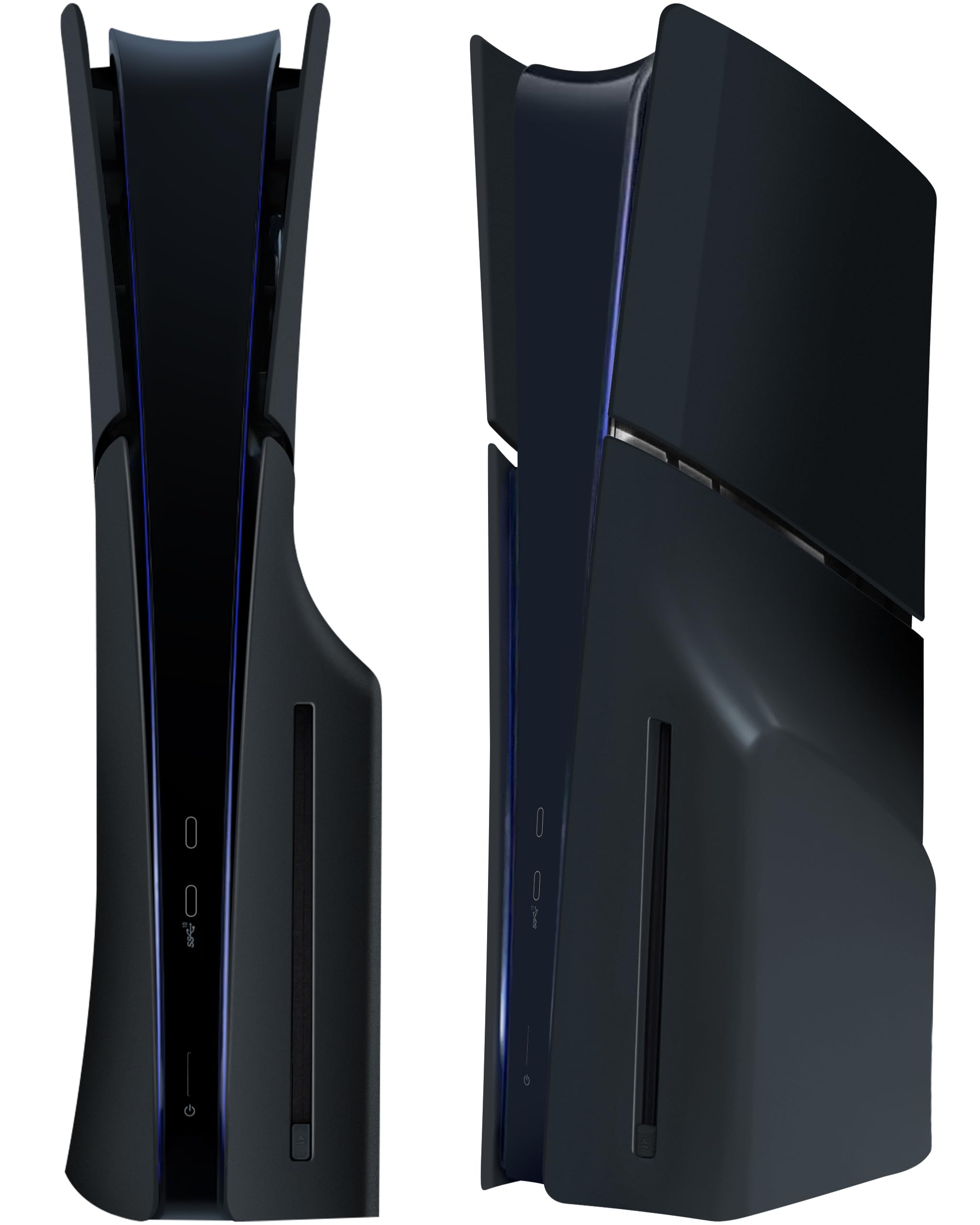 Joso Plaque frontal pour PS5 Slim Disc Edition, boîtier anti-rayures et étanche à la poussière de remplacement, couvercle adapté pour console PS5 Slim, plaques pour accessoires PS5 Slim, installation