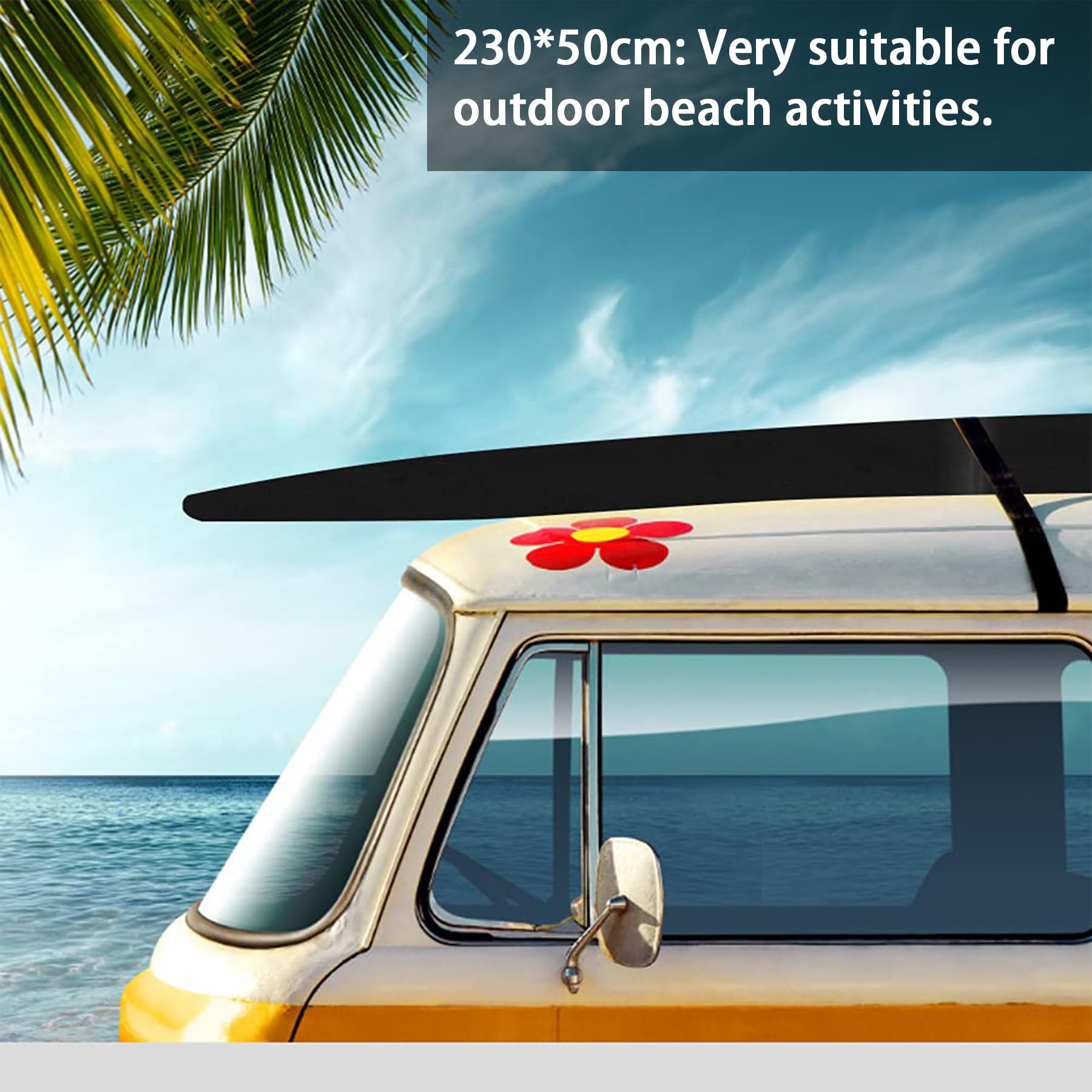 Custodia per tavola da surf, Oxford 210D, impermeabile, antivento e antipolvere, 230*50cm, Nero