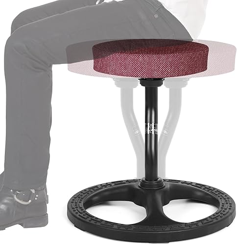 Silla para niños con TDAH para niños, sillas de yoga para adultos, taburete oscilante, silla de escritorio flexible activa con base antideslizante y