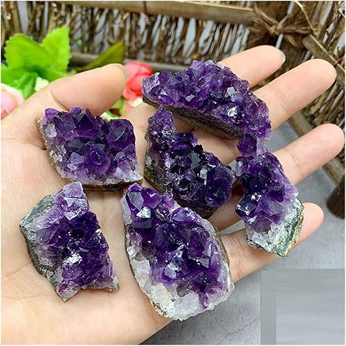 Feng Shui Decorate Natural Raw Amethyst Cluster Quartz Purple Crystal Cluster Stone Home Decoration Crafts Decoration Ornament Raw Rough Natural