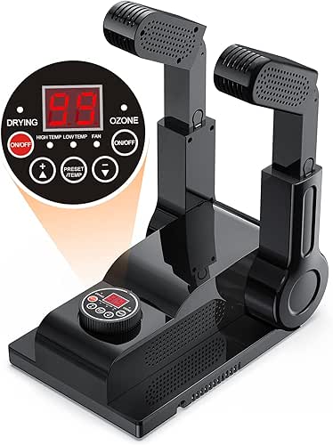 FORLIM [Upgraded Temperature Control] Boot Dryer for Work Boots -