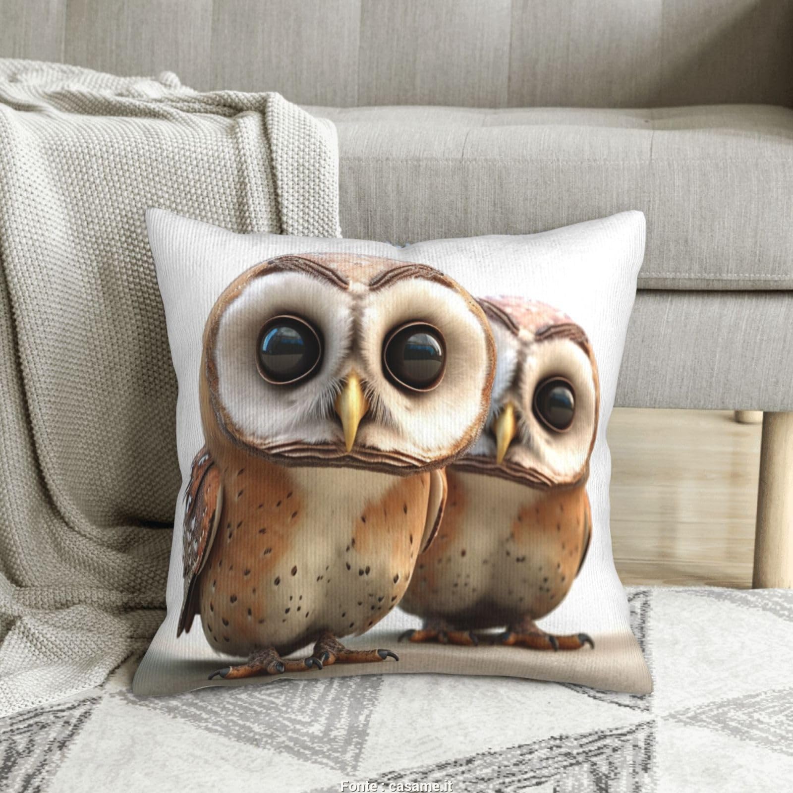 Housses de coussin en velours côtelé : douceur et zipp invisible