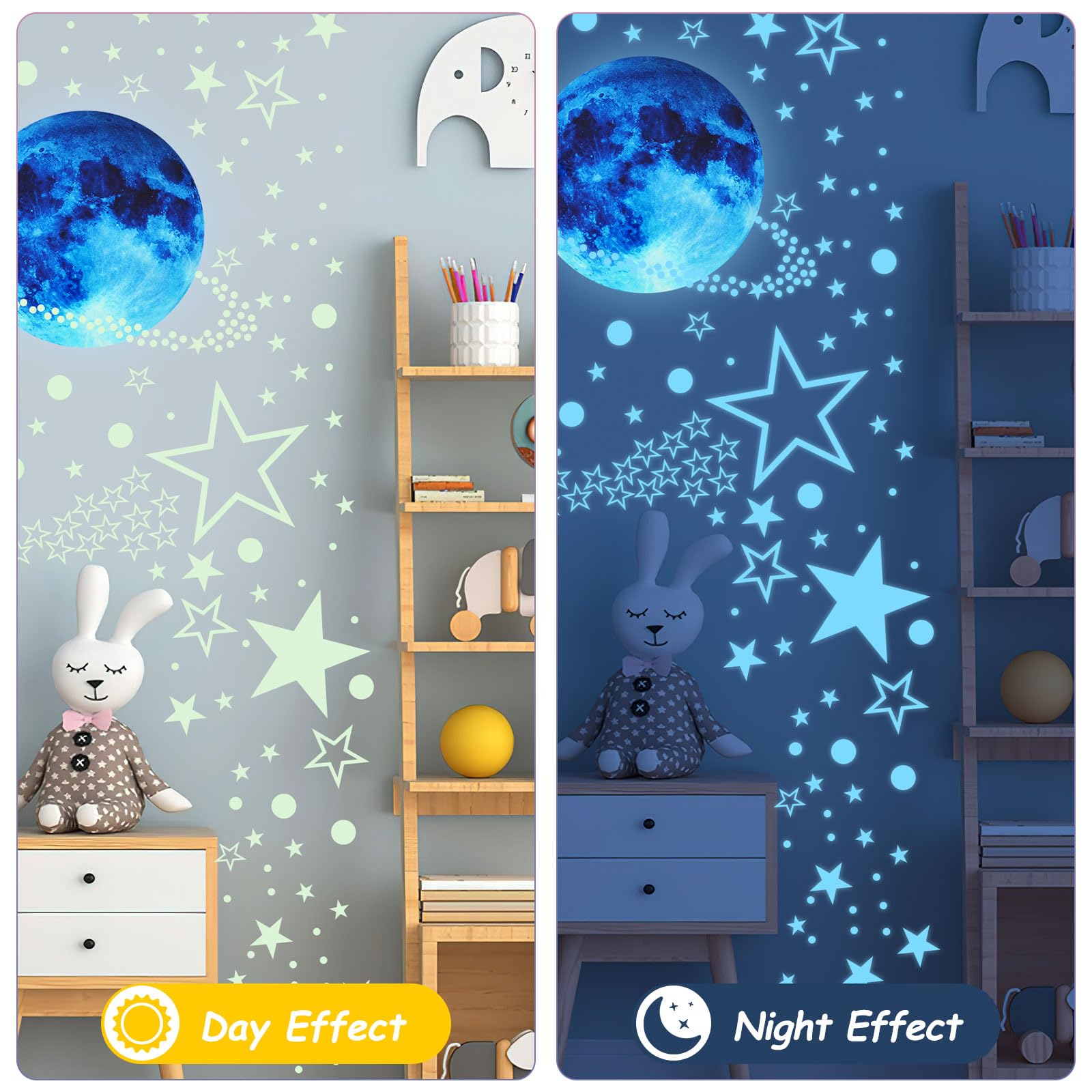 JUNEBRUSHS Glow in The Dark Stars Stickers - Image 4